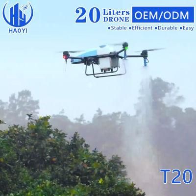 Manufacture 20L Intelligent Earth-Like Radar Agricultural Pesticide Drone De Fumigacion Moutain Terrace Sprayer Drone