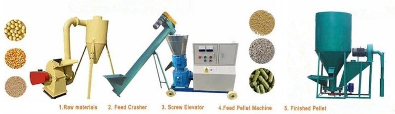 Hot Sale 500kg 1000kg Ce Small Animal Feed Mixer and Grinder