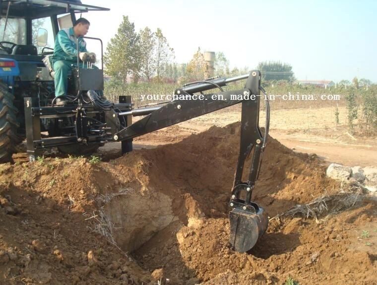 Ce Approved High Quality Tractor Attachment Lwe Series Towable Pto Shaft Drive Side Shift Hydraulic Mini Garden Backhoe for 20-120HP Tractor