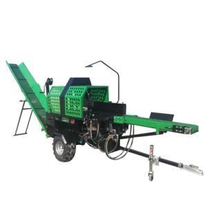 12ton Gasoline Engine Firewood Processor Log Splitter Wood Processor