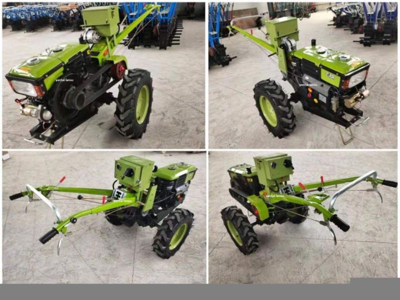 Chinese 8HP 10HP 12HP 15HP 18HP 20HP 22HP Multi-Functional Sf Diesel Engine Mini China Cultivators Farm Power Tiller Walk Behind Hand Two Wheel Walking Tractor