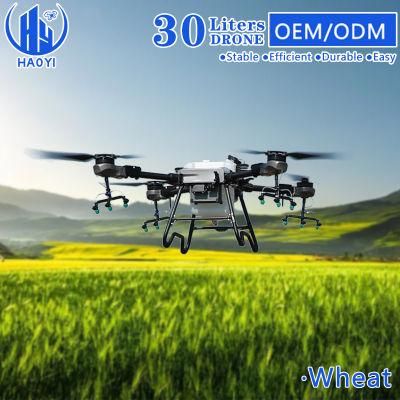 30L 45L Tank Pesticide Spraying Air-Jet Sowing Agriculture Sprayer Drone with 1000 Times Cycle Discharge Battery
