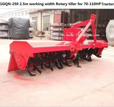 Ukraine Hot Selling Farm Machinery 1gqn-250 2.5m Width Rotary Tiller Cultivator for 70-110HP Tractor