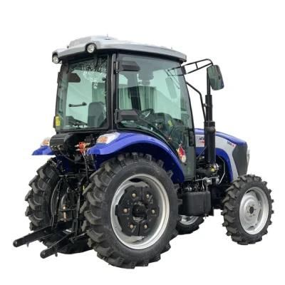 4X4 90HP Farm Equipment Tractors with Blue Color for Garden/Greenhouse/Paddy Field/Dry Field