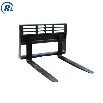 Qingdao Ruilan Customize Compact Tractor Pallet Forks Log Fork Grapple Fork for Loader Tractor Excavator