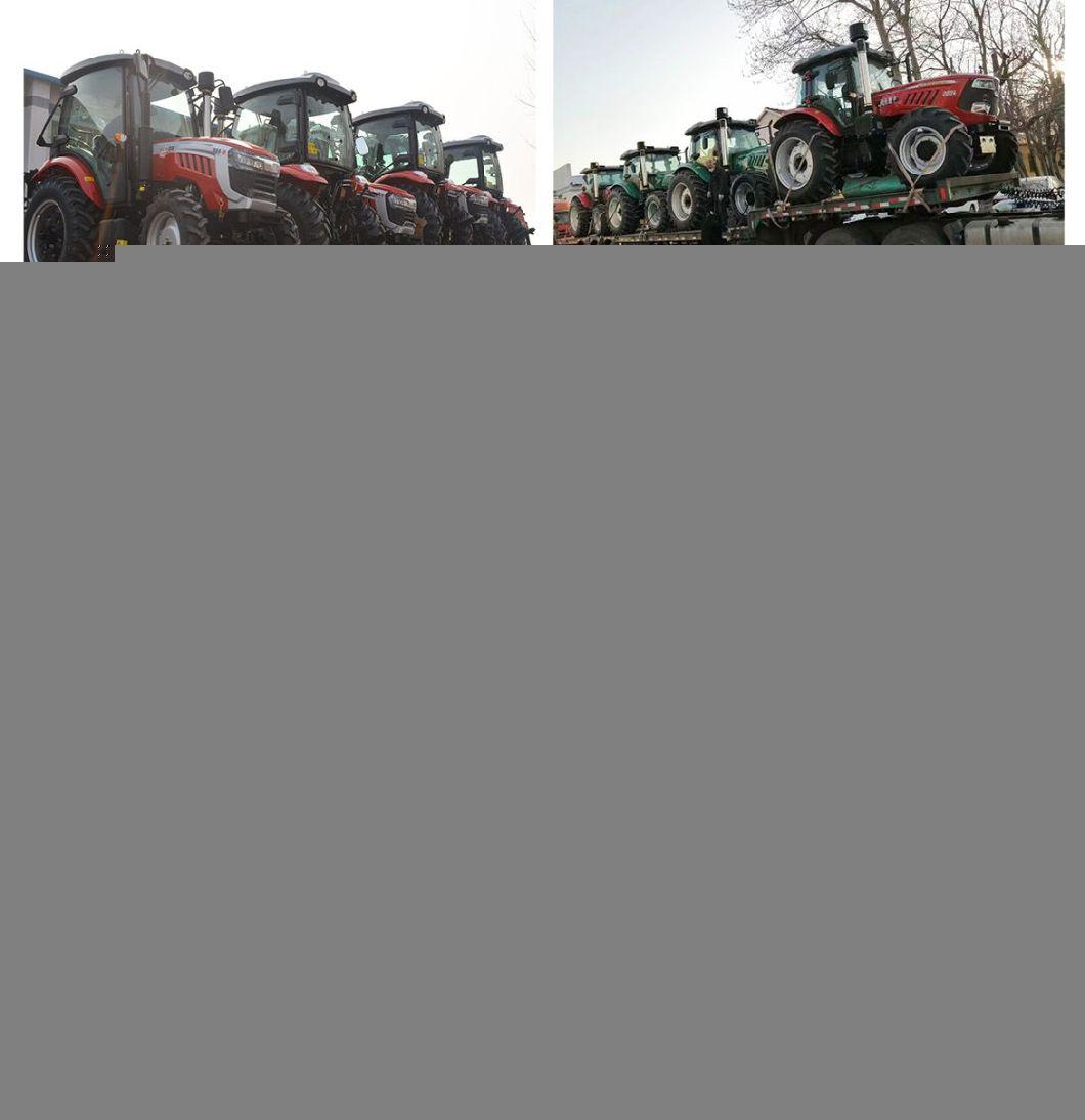 Made in China Reliable Quality Cheap Price 4*4 90HP Farm Tractors /Rice Harvester Tractor / Lawn Tractor with New Cab for Agriculture