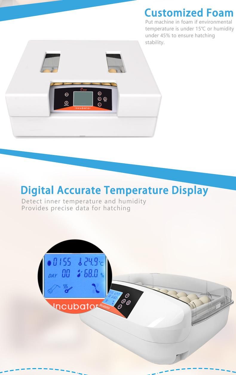 Competitive Price Home Use Chicken Egg Incubator with Universal Trays