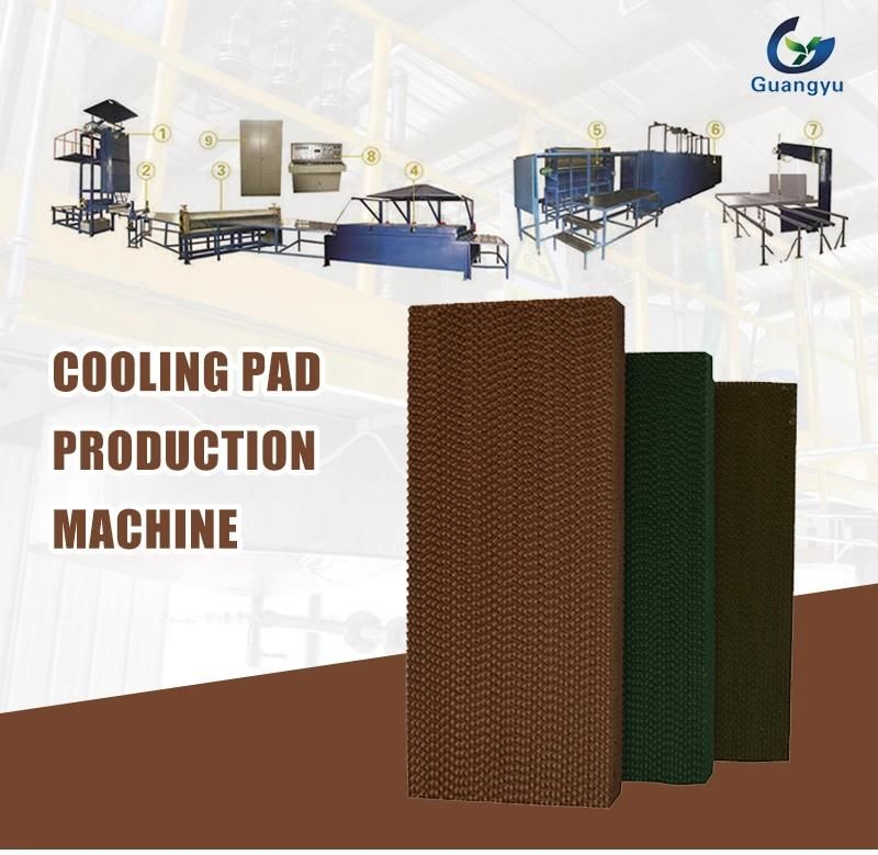 Equipment of Evaporative Cooling Pad Production Line for Producing Cooling Pads
