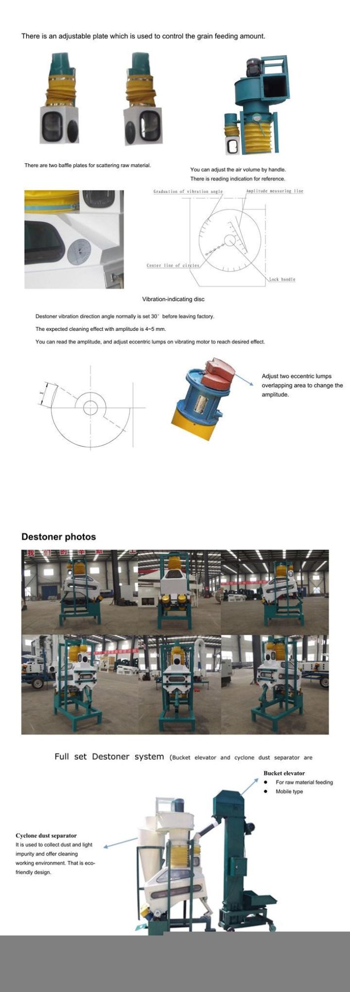 Grain Seed Beans Soya Destoner Stone Removing Machine