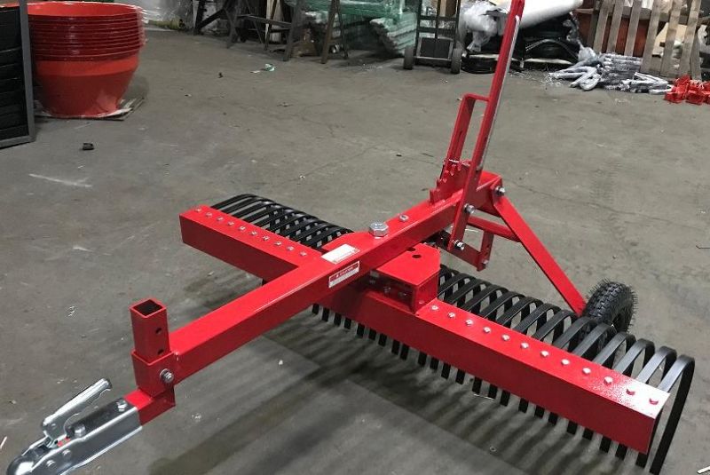 ATV Landscape Rake with Rear Wheels