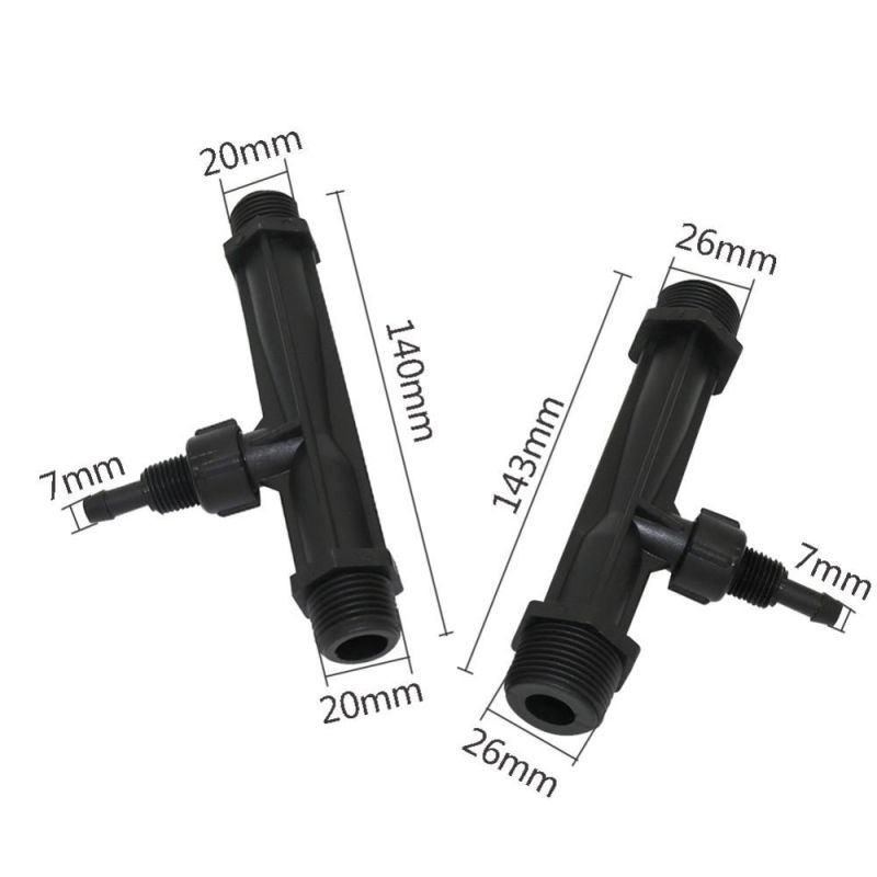 1/2 3/4 Inch Male Thread Agricultural Farm Irrigation System Device Venturi Fertilizer Injector