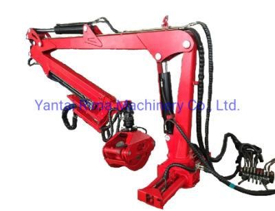 Telescope Boom Truck Log Crane Hydraulic Timber Crane