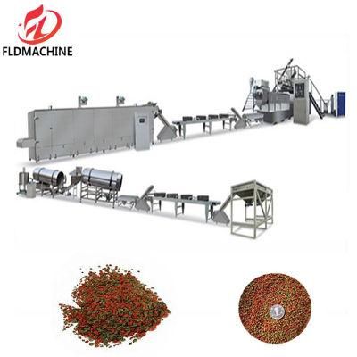 Aquatic Feed Floating Fish Food Pellet Extruder Plant