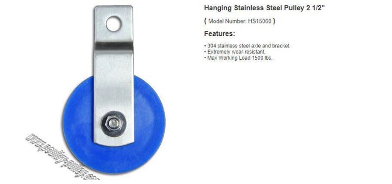 Hanging Stainless Steel Pulley 2 1/2"