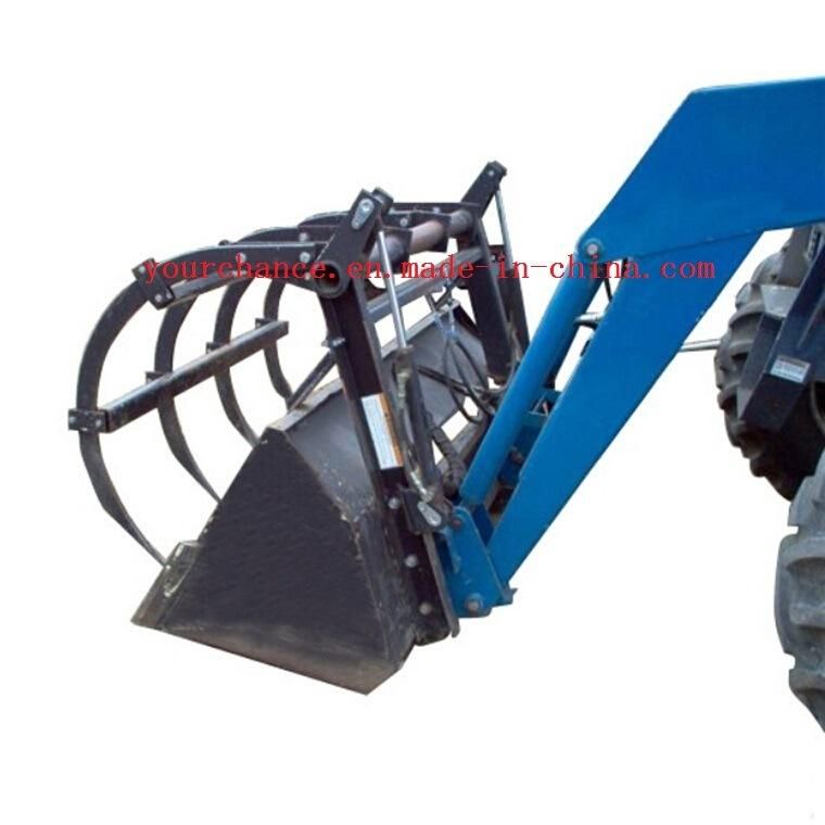 Ce Approved Tz12D 90-140HP Tractor Mounted Front End Loader with 2.2m Width 7 Grab Tines Grapple Bucket