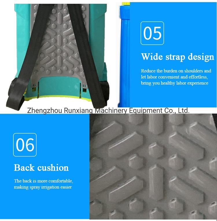 18L Manual Agricultural Plastic Garden Knapsack Hand Sprayer