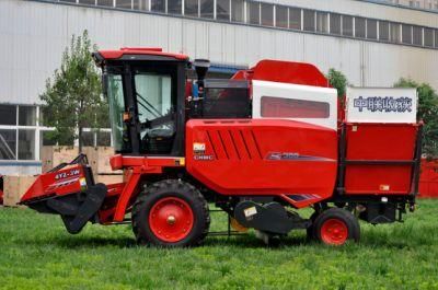 High Yield 4yz-3W Combine Harvester with Corn Header and Wheat Header