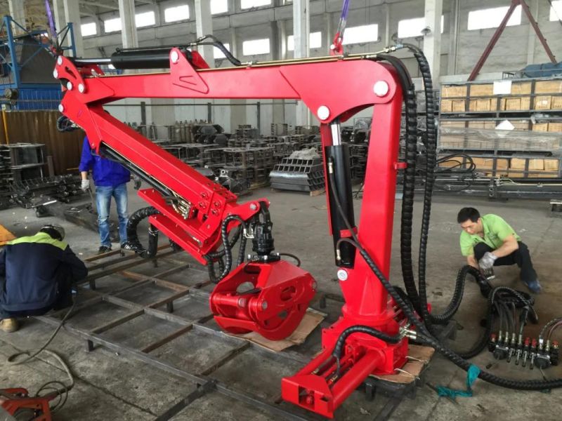 3-7.5m RC Lifting Machine Wood Timber Log Crane with Ce