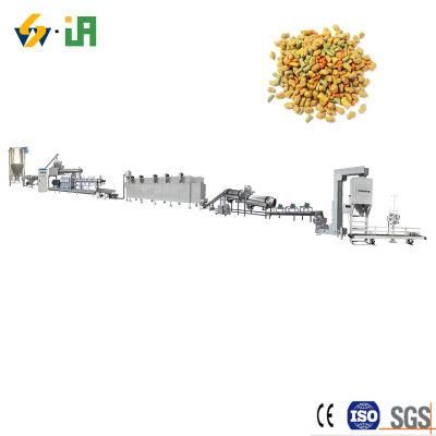 China Twin Screw Extruder Pet Food Dog Feed Making Production Cat Feed Bulking Machinery