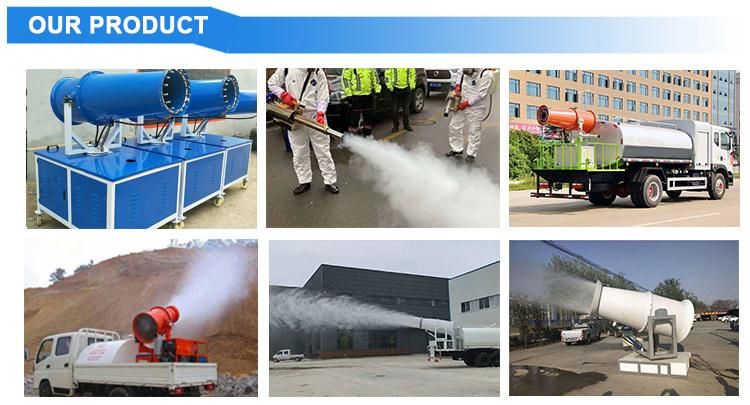 Dust Suppression Misting Cannon 30m 100m Water Mist Sprayer Fog Cannon Machine