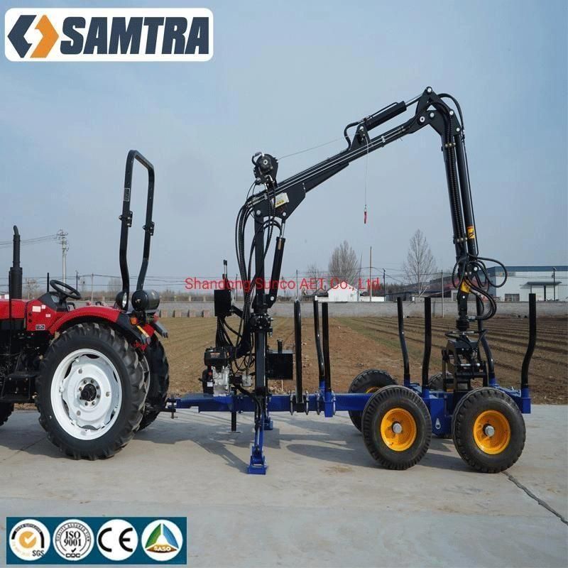 Forestry Machinery Tractor Trailer Log Loader Trailer