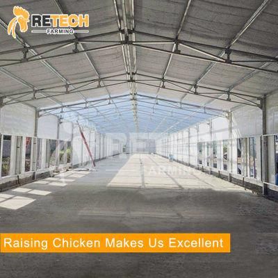 High quality broiler chicken farm prefab poultry hosue steel structure