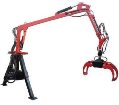 Small Log Crane Forest Crane with Timber Trailer