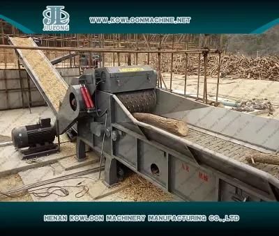 160kw 15-25tph Forestry Machinery Industrial Electric Large Wood Crusher Drum Wood Chipper