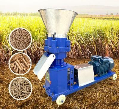 Electric/Diesel Engine Power Poultry Feed Equipment/Flat Pelletizer Mill Machine