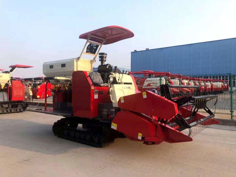 Lovol Af108 Manual Collection Combined Paddy Wheat Soybean Crawler Rice Harvester