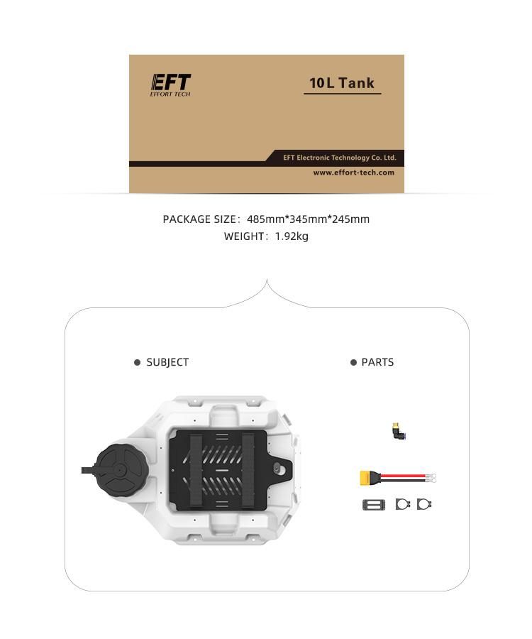 22L Quick Installation, Classic Drone Pesticide Spray Kit Spaying Tank