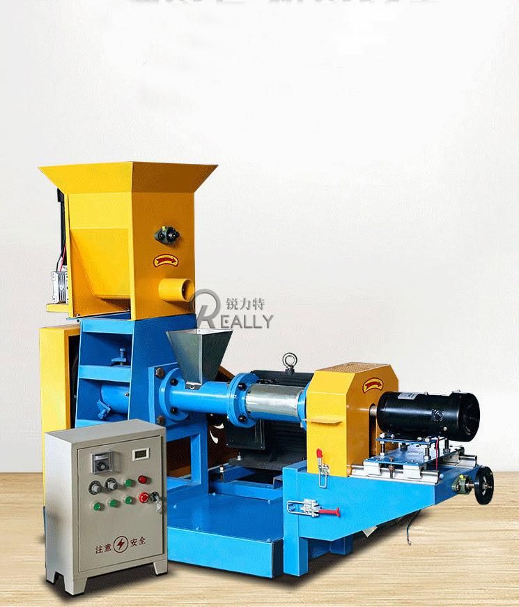 High Quality Rl-Dgp40 Single Phase Puffed Fish Feed Extruder Fish Feed Pellet Making Machine Floating Fish Feed Pellet Machine Processing Machines