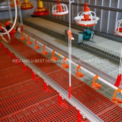 Automatic Nipple Drinking System for Broiler Chicken Poultry Farm