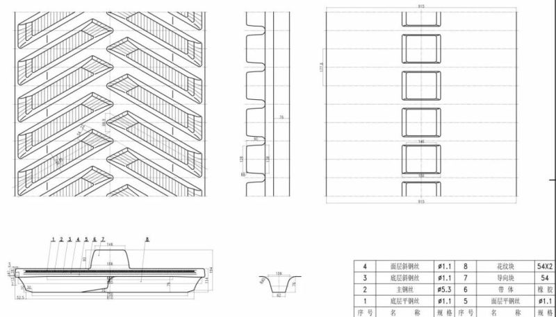 John Deere 9000t/9430t/9530t/9630t Rubber Track 36′′x7′′x54