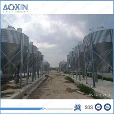 Agricultural Machinery Automatic Feeding System with Galvanized Steel Silos