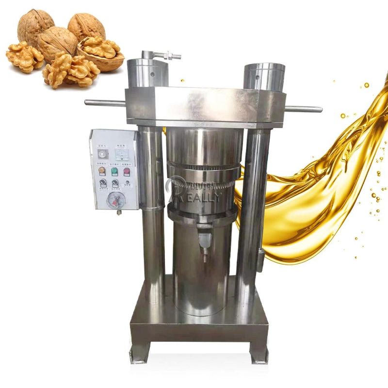 Commercial Oil Press Machine Nuts Seeds Oil Pressing Making Machine Hydraulic Cold Oil Extractor Seeds Coconut Sunflower Oil Expeller Extraction