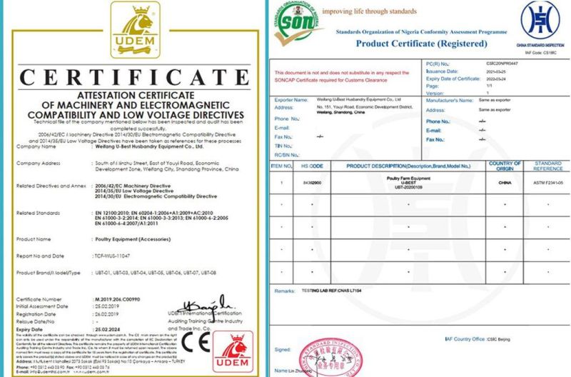 CE Approved Chicken Poultry Farm Feeding Equipment for Broiler