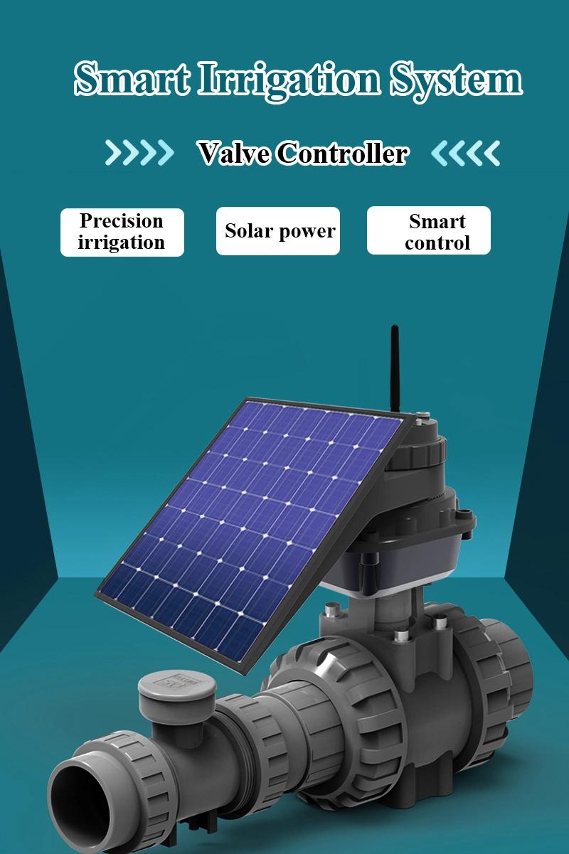 Solar Power Automatic Water Shut off Valve with Mobile APP
