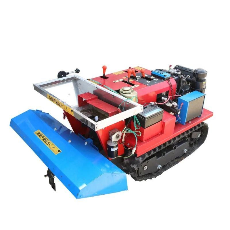 Large Horsepower Crawler Rotary Cultivator Orchard Greenhouse Cultivator