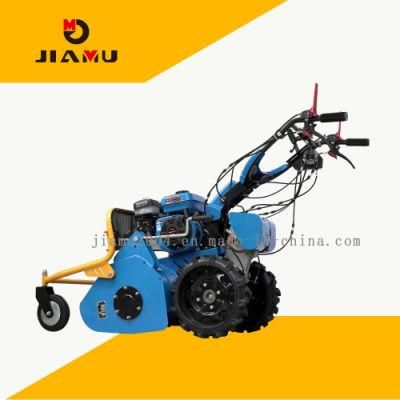 Jiamu Gmt60 225cc Gasoline Grass Cutting Lawn Mower Farm Grass Mower with CE Euro V for Sale