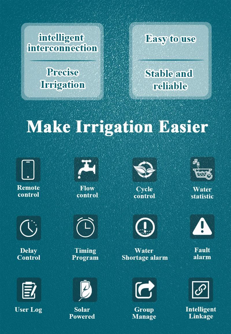 Irrigation Timer Controller Valve Controller Remote Control by Mobile APP and Computer