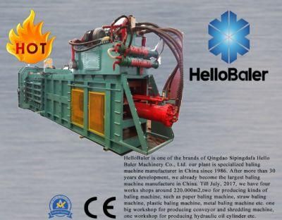 Hello baler brand waste cardboard baler for baling waste paper pulp cardboard carton recycling packaging strapping
