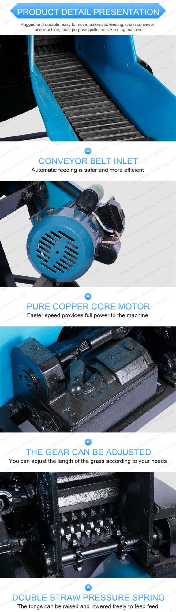 Dry-Wet Dual-Use Hay Straw Cutter Chaff Cutter