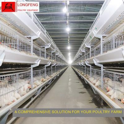 Manure Belt Removing Incubator Broiler Chicken Cage with Better Ventilation