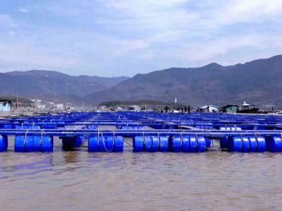 Fish Farm Cage with Fishing Cage Bouy in Lake