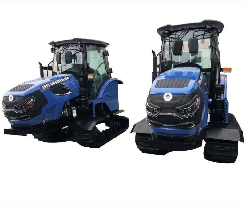 Farm Machine Tractor 110 HP Crawler Tractor with Rotary Cultivator and Beater