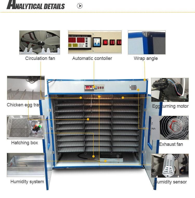 Hhd 5000 Eggs Automatic Automatic Industry Chicken Egg Incubator for Sale in Gauteng