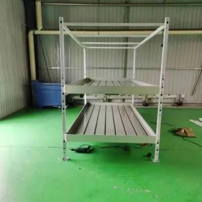 3 Tier Grow Rack Rolling Table Benches Ebb and Floos ABS Tray