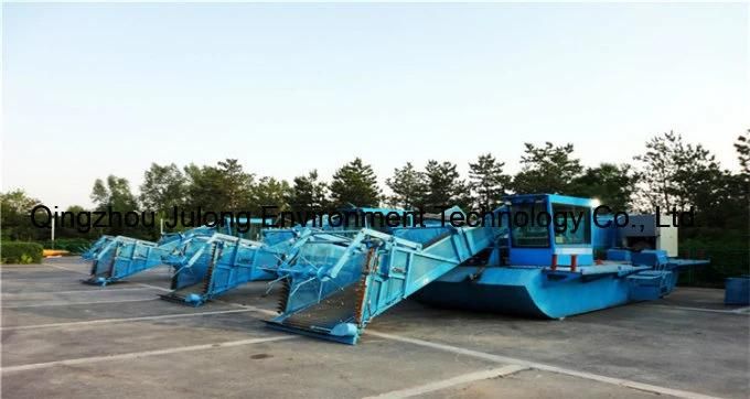 Aquatic Weed Grass Duckweeds Lotus Water Hyacinth Harvester Garbage Collection Trash Skimmer Boat for Sale