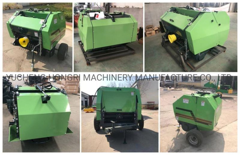 Round Hay Baler Mini Large Small Square Grass Silage Straw Packing Machine
